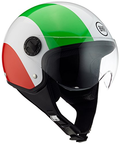 BHR 70613 Casco Moto Demi-Jet Linea One 801, Italia Flag, L (59 cm)