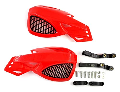 Bici de la Suciedad de la Motocicleta Guardia de Freno 22 mm Manillar for Honda CR CRF SL XR CRM 80 85 125 150 230 250 400 450 650 1000 R X AR M L Protectores de Mano (Color : Red)
