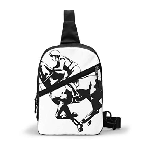 Bolso bandolera para gimnasio, mochila de viaje repelente al agua, bolsos de hombro para el pecho al aire libre, mochila cruzada informal para hombres y mujeres, deporte ecuestre, competición, jinete