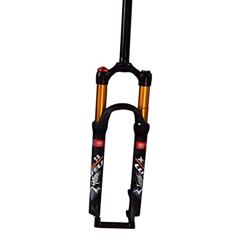 BSLBBZY MTB Air Spring Tenedor de Aire 26er 27.5er 29er Suspensión Mountain Fork Bicycle MTB Fork Smart Lock 123mm Travel Horquilla de Bicicleta MTB (Color : C, Size : 27.5INCH)