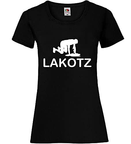 Camiseta para mujer Lakotz Lady-Fit Negro M