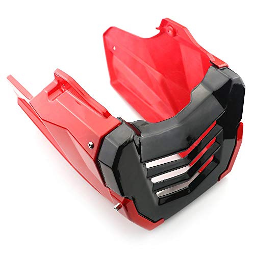 Carenado Nuevo estilo Motory Motor Guard Cover Fit for Honda MSX125 MSX 125 SF 125SF Chassis Shrouds Protection Bandeing Protector de vientre (Color : Red)