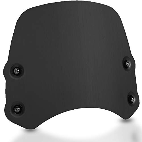 CB650R CB1000R CNC Aluminum Moto Windshield Parabrisas Protección Aerodinámica Deflectores de Viento para Honda CB650R CB 650 R Neo Sports Cafe 2019+, CB1000R CB 1000 R Neo Sports Cafe 2018 2019 Negro