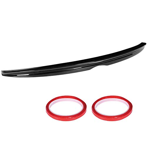 CHENGQIAN Patido Spoiler, Tronco Trasero Duckbill Spoiler Wing Tail Lid Glossy Black Fit para Hyundai Accent 2018-2020