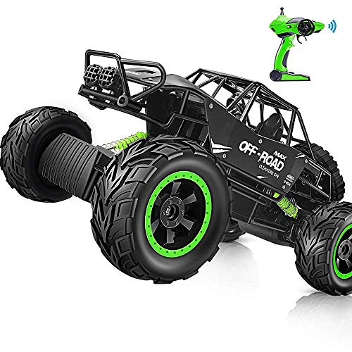 Coche de Acrobacias de Carreras eléctricas, Coches RC, 1:12 Camiones de Control Remoto Carcasa de aleación 4WD Motores duales Monster Truck Todo Terreno Todoterreno Rock Crawler 2.4G Hobby RC Truck 7