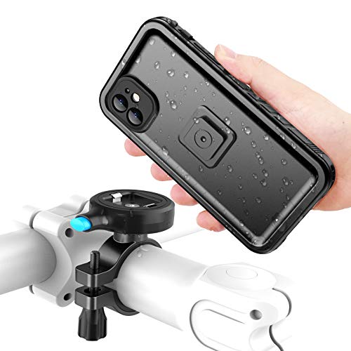 Cozycase Soporte Movil Bici para iPhone 11 con Funda estanca, Teléfono Aluminio Manillar de Bicicleta de Montaje