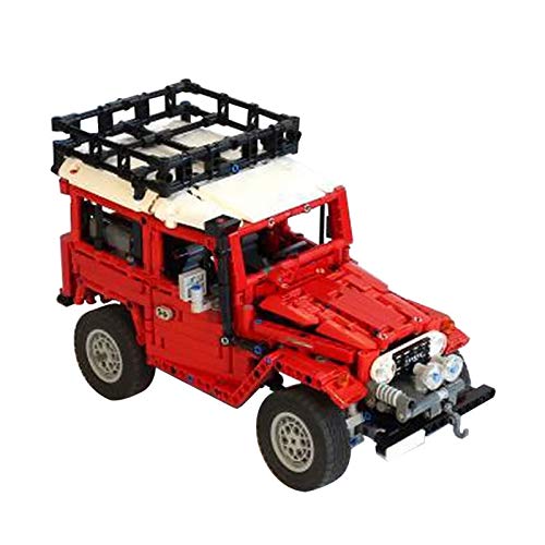 Creator Land Cruiser FJ40 Hard Top Expedition Technic Coche mecánico Jeep todoterreno modelo de vehículo bloques de construcción juguetes C4427Withmotor