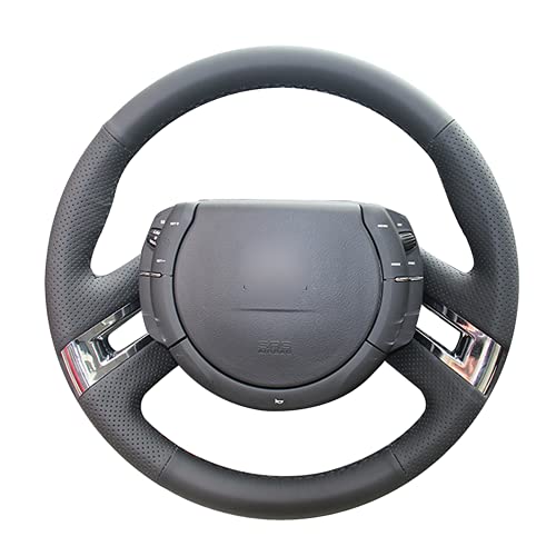 Cubierta de la dirección de la dirección del automóvil negro, para Citroen C4 Picasso 2007 2009 2010 2011 2012 2012 2013