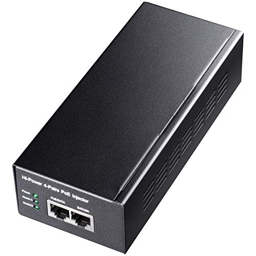 Cudy POE300 60W Inyector PoE+ Gigabit, hasta 60W Fuente de alimentación, 10/100 / 1000Mbps blindado RJ-45, IEEE 802.3af / 802.3at Compatible, Plug and Play, Compacto y rentable