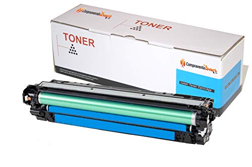 CVT CompraVentaToner - Toner compatible CE341A 651A Cyan para HP Color LaserJet Managed MFP M770 M775 LaserJet Enterprise 700 Color MFP M775