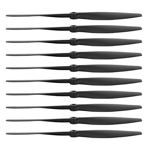 DAUERHAFT Hélice de 2 Palas, 10 Piezas, Palas de hélice de avión RC, Hechas de Material metálico, Duradero, Apto para Aviones WL X520 RC