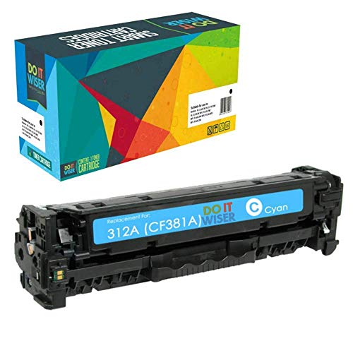 Do it Wiser Toner Compatible con HP CF380 312A CF383A 312A CF381A M476nw M476dn M476dw (Cian)