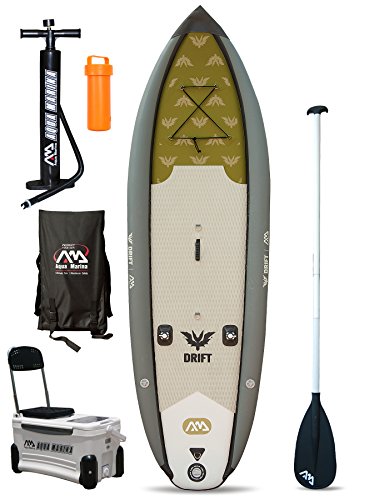 DRIFT Fishing Specialist SUP - Tabla de remo hinchable (3 m, 3 m) (tabla + pala)