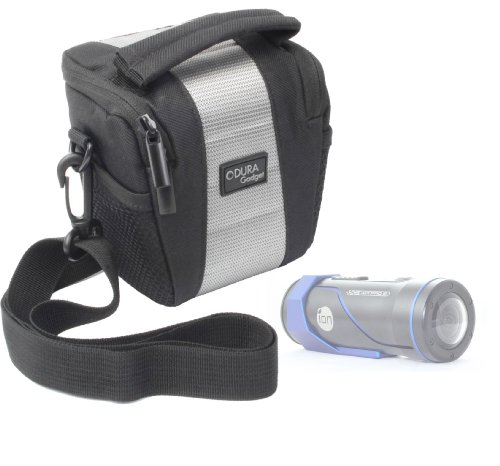 DURAGADGET Bolso con Bandolera para Videocámara Ion Air Pro 3 - Resistente Al Agua