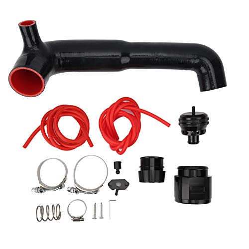 EBTOOLS Turbo Charge Intake Pipe BOV Kit Dump Blow Off Valve BOV Kit Aleación de aluminio Tubo de silicona Ajuste resistente y duradero para MK7 1.2TSI 1.4TSI