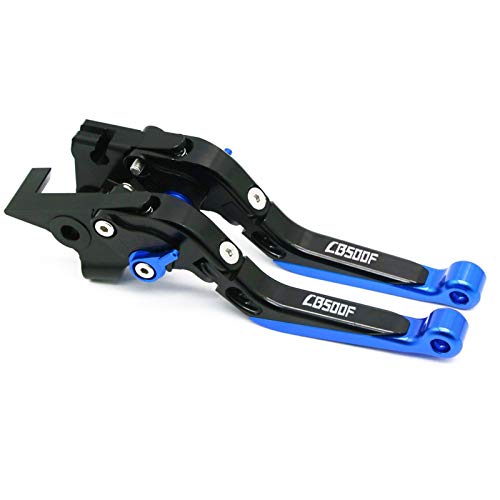 Empuñaduras De Manillar De Motocicleta Protector De Cubierta De Palanca De Embrague De Freno para H-Onda CB500F CB 500F CB500 F CBR500R / CB500F / X 2013-2018 (Color : Black Blue)