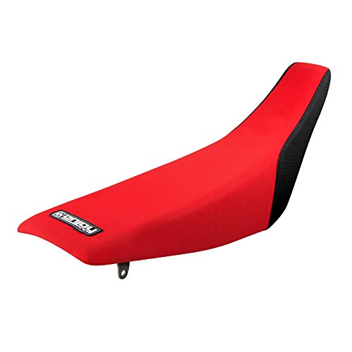 Enjoy MFG La funda de asiento es compatible con Honda CR 250 de 1995 a 1996 2 lados negros pequeños/grandes estándar rojo