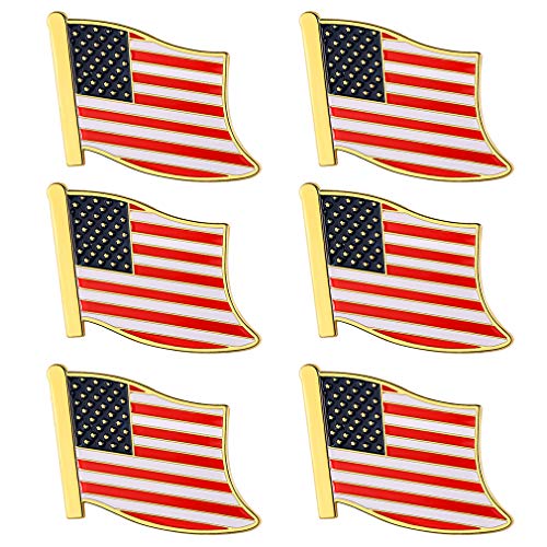 FaithHeart Banderas Flotantes Estados Unidos Broches Decorativos de Hombres y Mujeres Pin Set Aleación Metálico Insignia