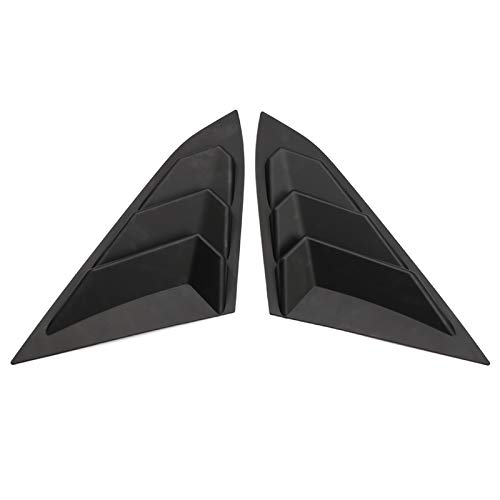 Fangaichen Adecuado para el Coche Ajuste para Honda Civic Sedan 2016-2019 Coche Auto Accesorios ABS Triángulo Triángulo Ventana Pegatina Pegatina Trim 2pcs (Color : Matte Black Color)