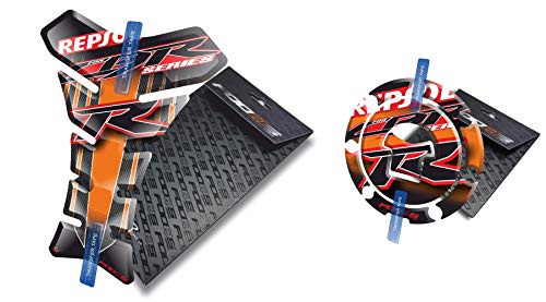 Fooqs Tankpad y Cappad para Honda CBR Viejo Modelo 1000rr Cbr1000rr 1000 Cbr600rr 600rr (Repsol)