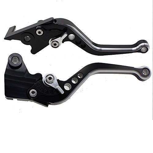 FXCNC Racing Short Billet Adjustable Motorcycle Double Colors Brake Clutch Lever Compatible with Honda CB1000R 2008-2016 CBR1000RR/FIREBLADE 2004-2007