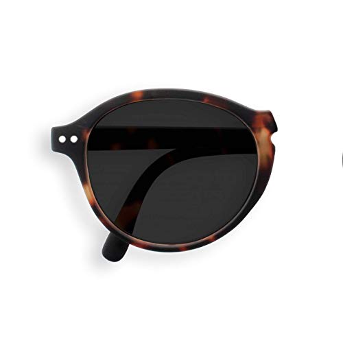 Gafas de sol plegables Izizi Paris Sun LetmeSee #F Tortoise para viajes, diseño de lago