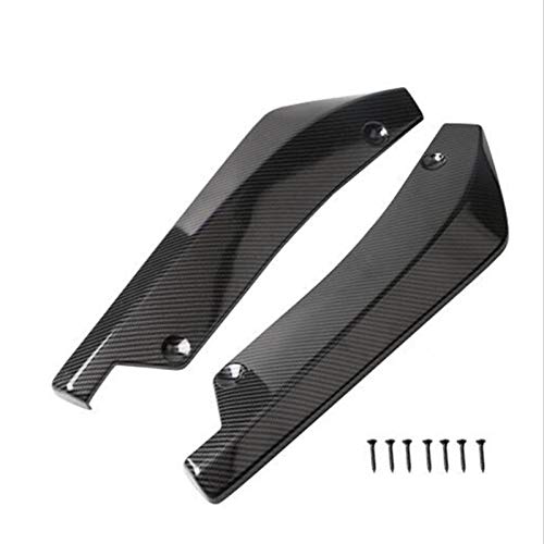 GAOLILI Revelación 2 unids Universal Coche Spoiler Spoiler Labio Trasero para Hyundai Tucson 2016 2016 IX35 I30 Solaris Accent Santa Fe Creta Sonata Azera (Color : Carbon Fiber Black)