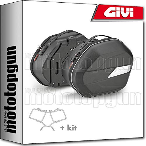 givi portamaletas lateral + maletas lateral wl900 trekker ii black line35 compatible con honda vfr 800 vtec 2011 11