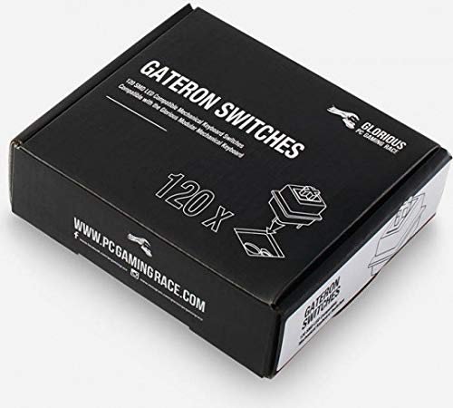 Glorious PC Gaming Race Gaming Interruptores de Gateron para PC - 120 Piezas - Interruptores Azules