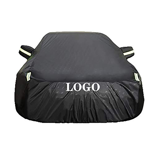 Guoguocy Fundas para Coche Compatible con la Cubierta de automóvil Hyundai Elgrand, 100% Impermeable Anti-Freez Funda Anti-congelación, Logotipo Personalizado (Color : Black, Size : 2004 XG 300)