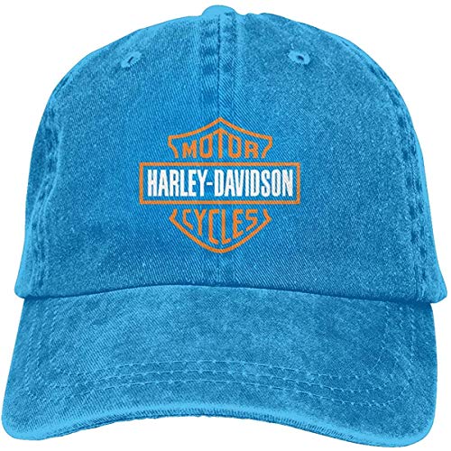 Hangdachang Har-Ley Dav-idson Motocicletas Gorras de Béisbol Ajustable Sombreros De Mezclilla Retro Sombrero De Vaquero Gorra Para Hombres Mujeres Deporte Al Aire Libre