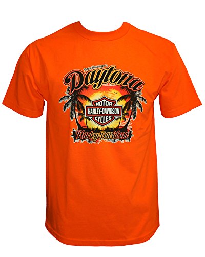 Harley-Davidson Bruce Rossmeyer Daytona - Camiseta para hombre, color naranja - naranja - Medium