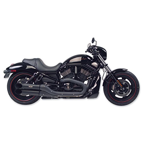 Harley Davidson Night Rod Special negro PowderCoated Turn out tubos de escape (non-baffled)