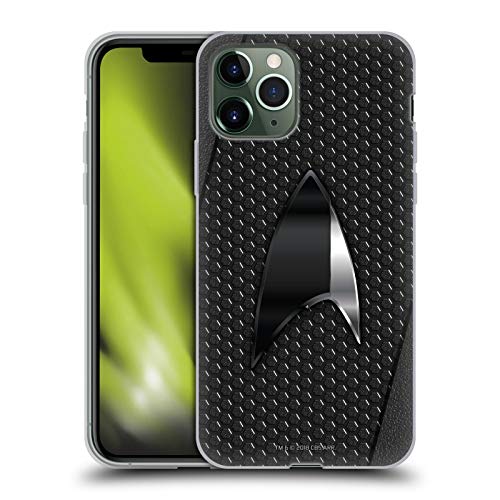 Head Case Designs Licenciado Oficialmente Star Trek Discovery Negro Insignias Carcasa de Gel de Silicona Compatible con Apple iPhone 11 Pro