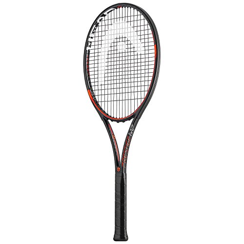 Head Graphene XT Prestige MP - Raqueta de Tenis, Color Negro/Rojo/Naranja, Talla U40