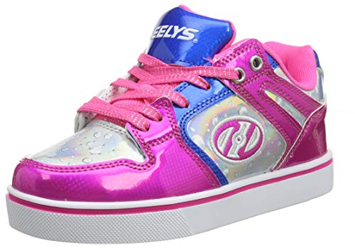 Heelys Motion 2.0 He100587, Zapatillas Niñas, Multicolor (Pink/Silver/Aqua Pink/Silver/Aqua), 34 EU