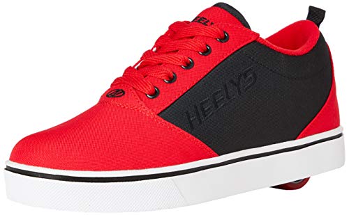 Heelys Pro, Zapatos con Ruedas Niños, Red/Black, 20 EU