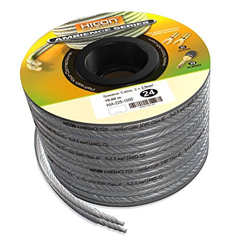 Hicon - Altavoces los Cables Ambiente 2.5 2X, 10m