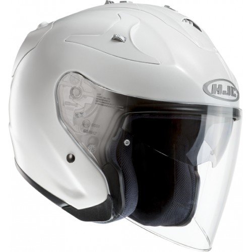 HJC FG JET– Casco de Moto Blanco Perla – S