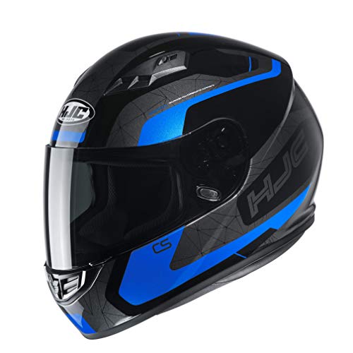 HJC NC Casco per Moto, Hombre, Negro/Azul, L