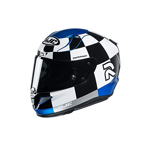 HJC NC Casco per Moto, Unisex-Adult, Negro/Blanco/Azul, XS