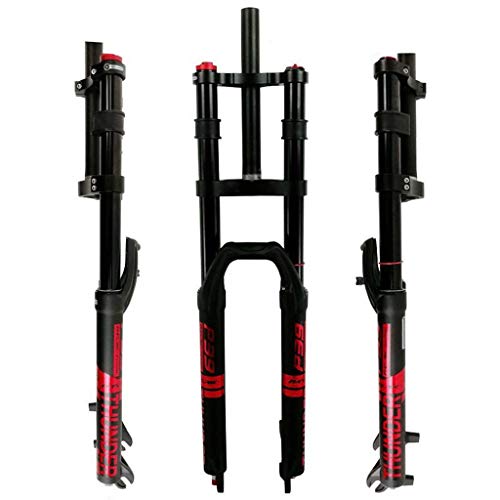 HJRD MTB Horquilla para Bicicleta 27.5"Air Shock Am Bicicleta Suspensión Horquilla 29" Bloqueo Manual Rebote Ajustar Dirección Recta 1-1/8"QR 9mm 2350g