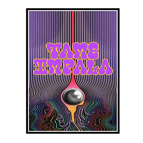 HJZBJZ Custom New Tame Impala Band Music Album Pintura al óleo Art Poster Print Canvas Decoración para el hogar Imagen de Pared Print-50X75 cm Sin Marco 1 Pcs