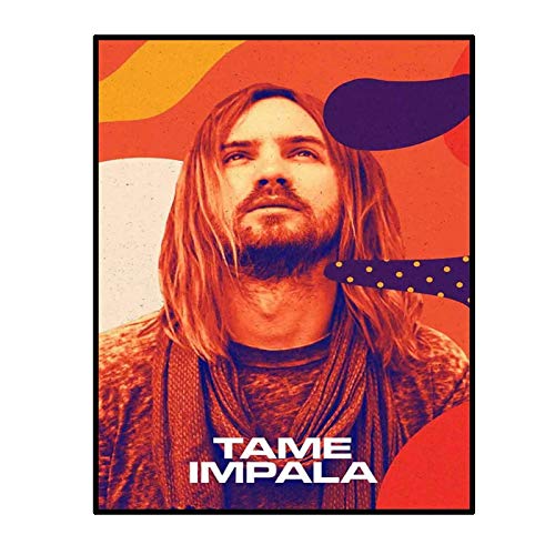 HJZBJZ Parker Tame Impala Rock Music-Silk Art Posters e Impresiones Lienzo Pintura Arte de la Pared Pinturas para la decoración de la Sala de Estar -50X75 cm Sin Marco 1 PCS