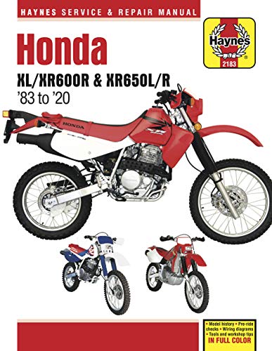 Honda XL/Xr600r & Xr650l/R: - Model History - Pre-Ride Checks - Wiring Diagrams - Tools and Workshop Tips (Haynes Service & Repair Manual)