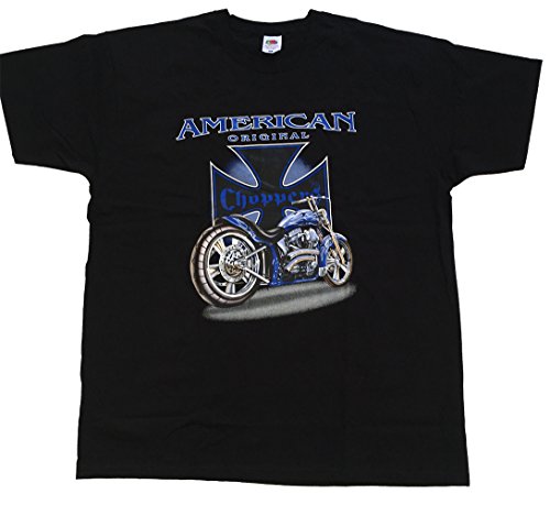 'Hot Rojo Camiseta Original Estados Unidos Diseño Choppers American Original Fun Consejo Moto negro XXXXL