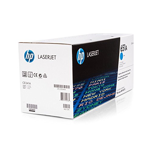 HP 651A - cián - original - LaserJet - cartucho de tóner ( CE341A )