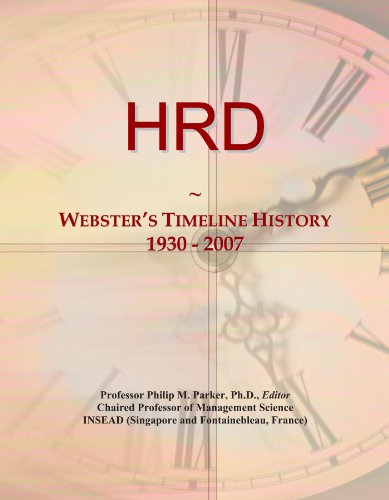 HRD: Webster's Timeline History, 1930 - 2007