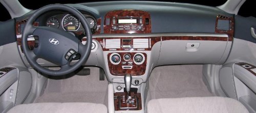 Hyundai Sonata Interior de Madera del Burl Dash Juego de Acabados Set 2006 2007 2008