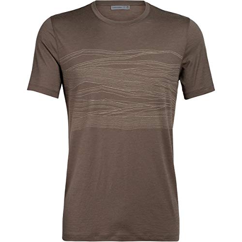 icebreaker Tech Lite SS Crewe Artist Tee XL, vistas Drift Wood